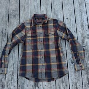 Orvis Men's Plaid Shirt Jacket Heavyweight